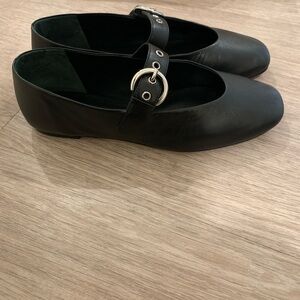 Reformation Bethany Ballet Flat- Black